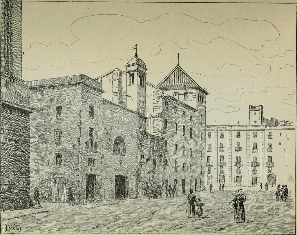 An illustration from La casas de religiosos en Cataluña durante el primer tercio del siglo 19, 1906, leaf 602