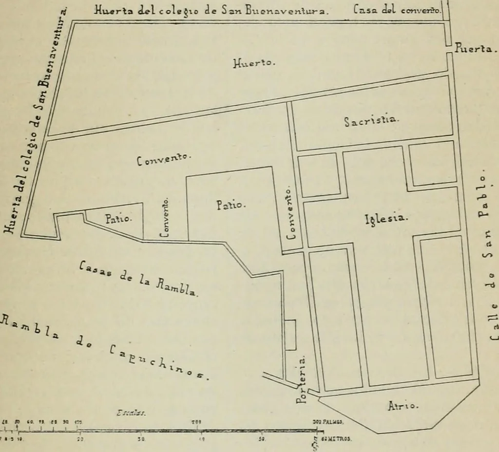 An illustration from La casas de religiosos en Cataluña durante el primer tercio del siglo 19, 1906, leaf 622