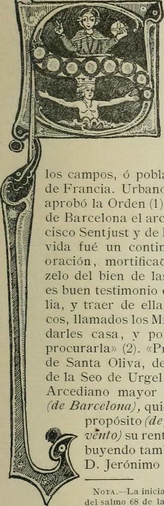 An illustration from La casas de religiosos en Cataluña durante el primer tercio del siglo 19, 1906, leaf 646