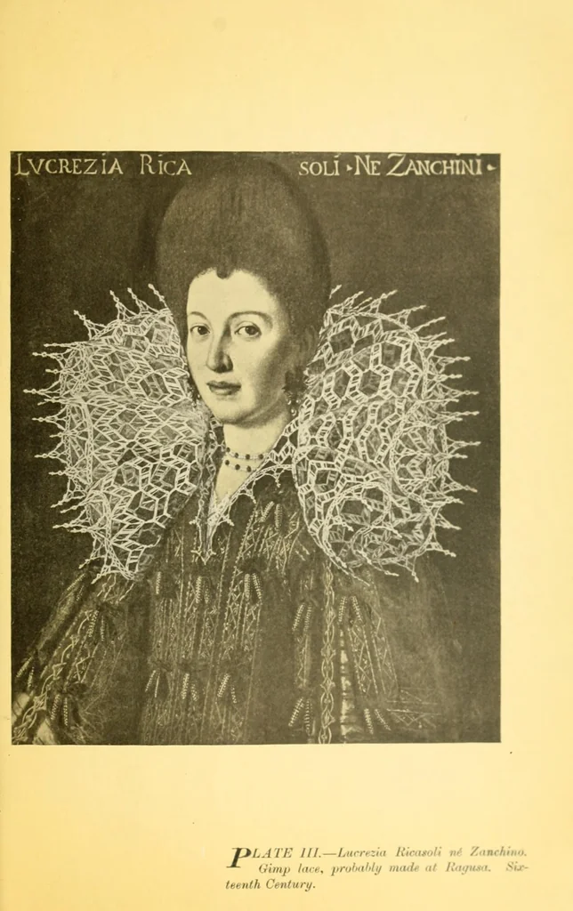 An illustration from The lace book, 1904, leaf 35