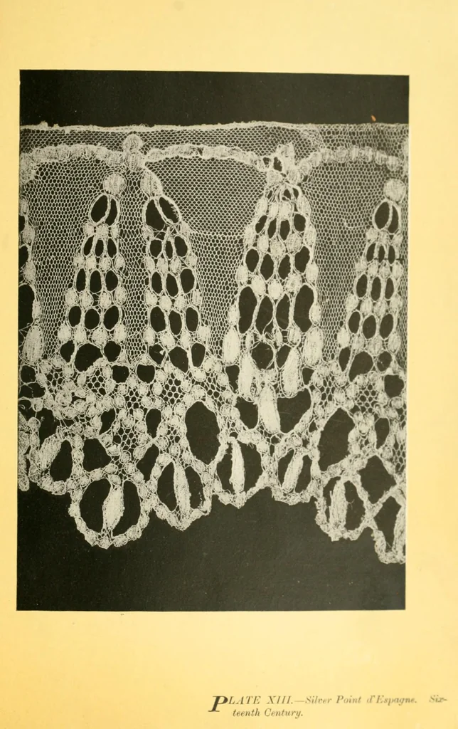 An illustration from The lace book, 1904, leaf 91
