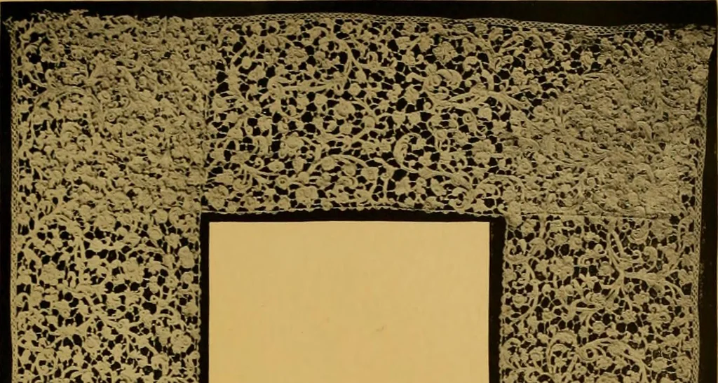 An illustration from The lace book, 1904, leaf 12
