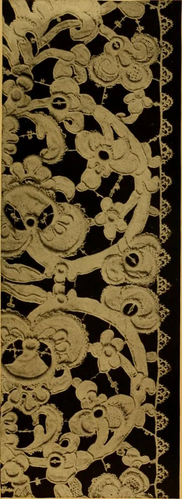 An illustration from The lace book, 1904, leaf 120