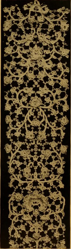 An illustration from The lace book, 1904, leaf 120