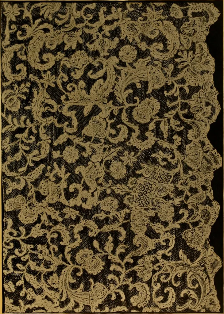 An illustration from The lace book, 1904, leaf 128