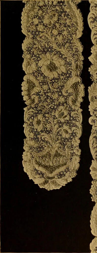 An illustration from The lace book, 1904, leaf 140
