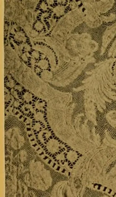 An illustration from The lace book, 1904, leaf 144