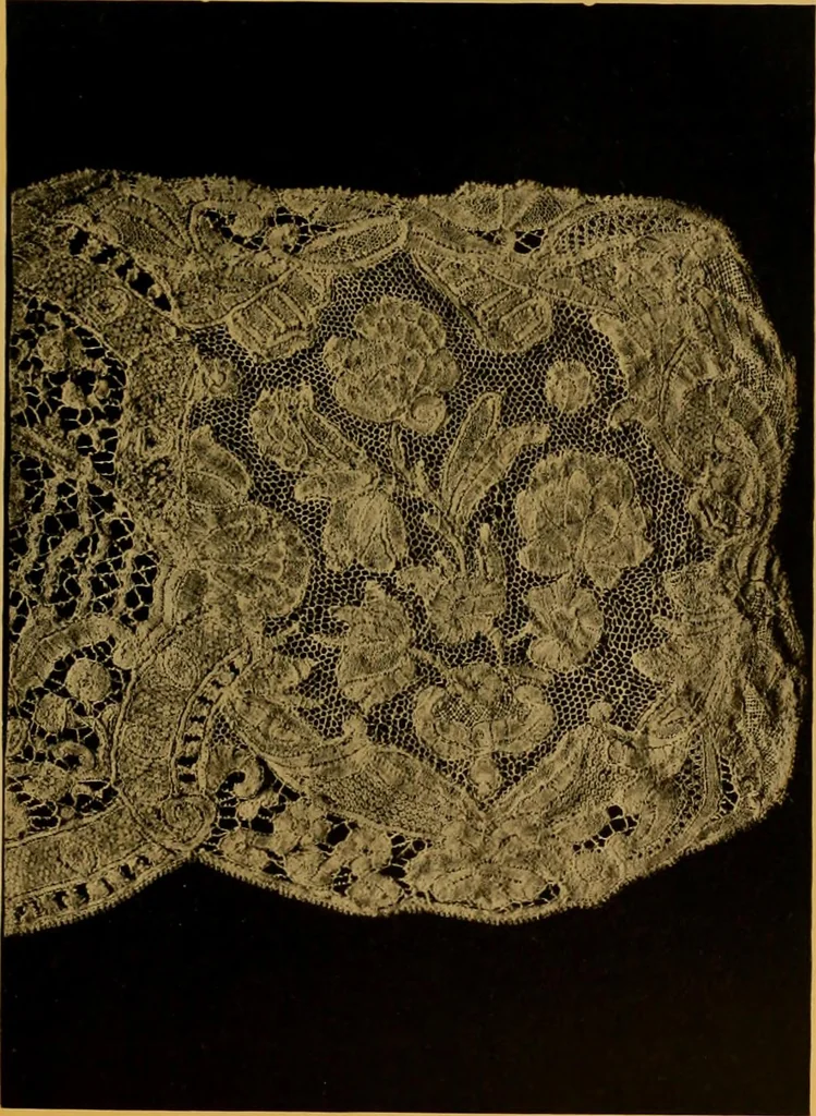 An illustration from The lace book, 1904, leaf 184