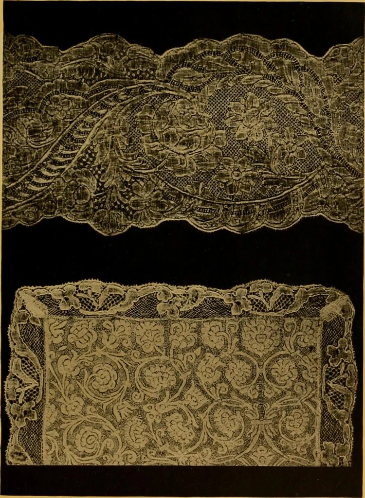 An illustration from The lace book, 1904, leaf 192