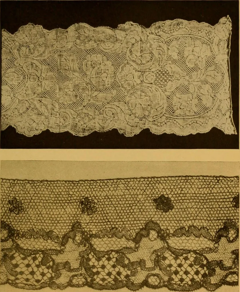 An illustration from The lace book, 1904, leaf 246