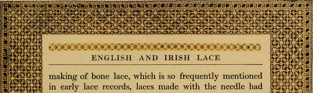 An illustration from The lace book, 1904, leaf 312