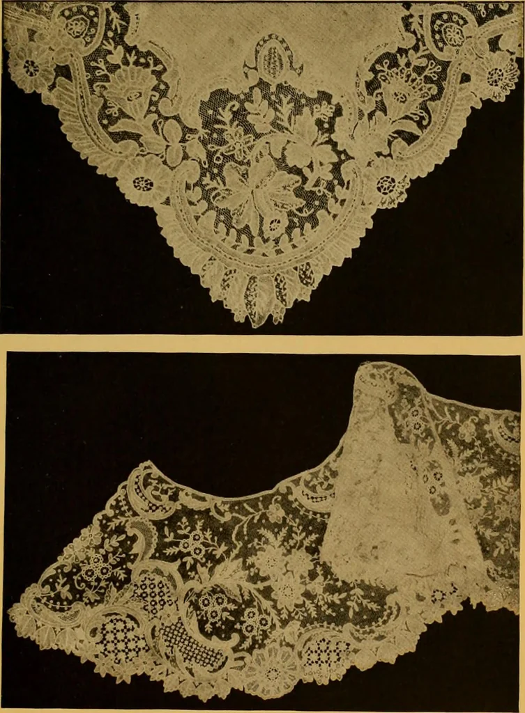 An illustration from The lace book, 1904, leaf 328