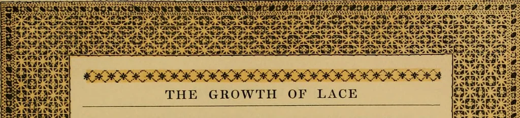 An illustration from The lace book, 1904, leaf 74