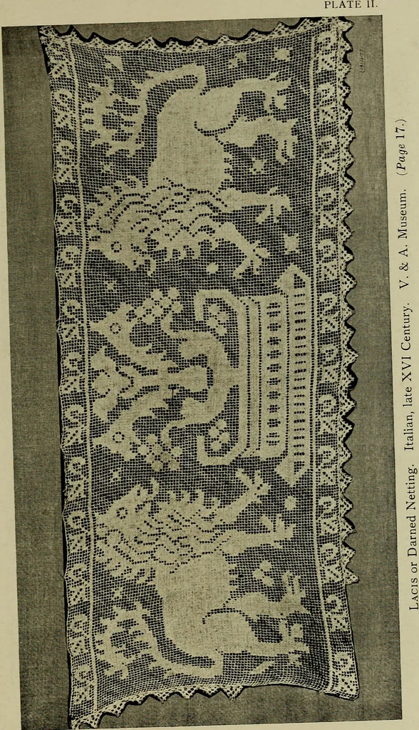 An illustration from The lace & embroidery collector; a guide to collectors of old lace and embroidery, 1922, leaf 246