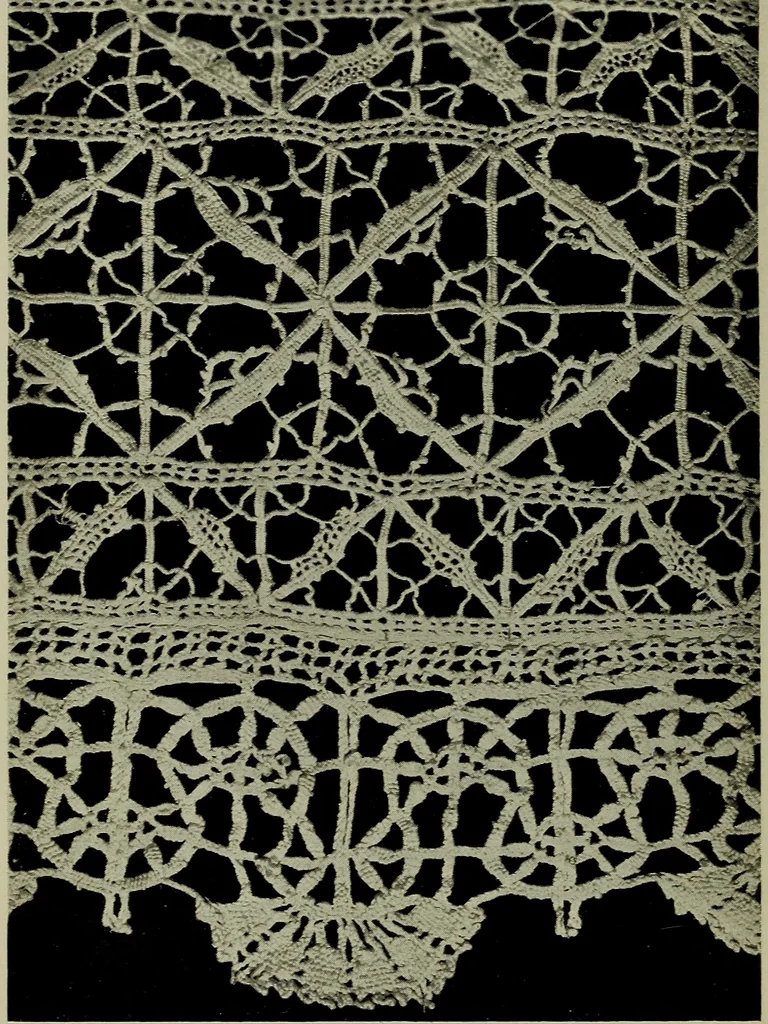 An illustration from The lace & embroidery collector; a guide to collectors of old lace and embroidery, 1922, leaf 247