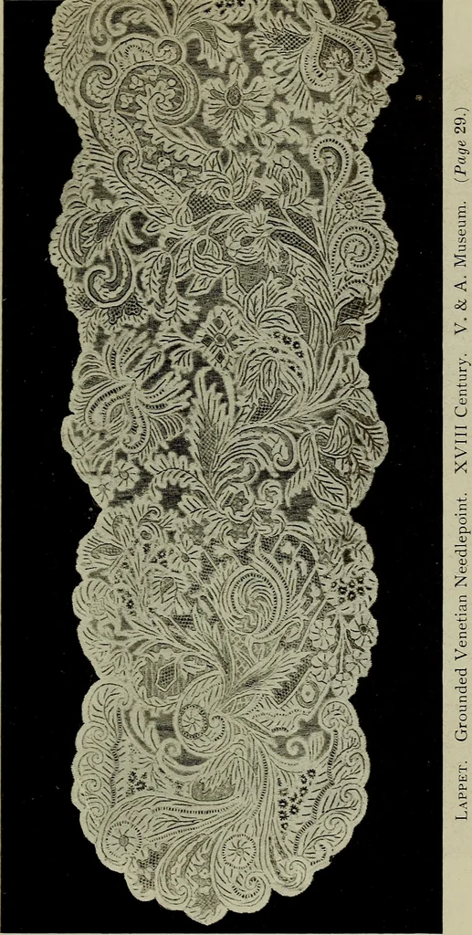 An illustration from The lace & embroidery collector; a guide to collectors of old lace and embroidery, 1922, leaf 252