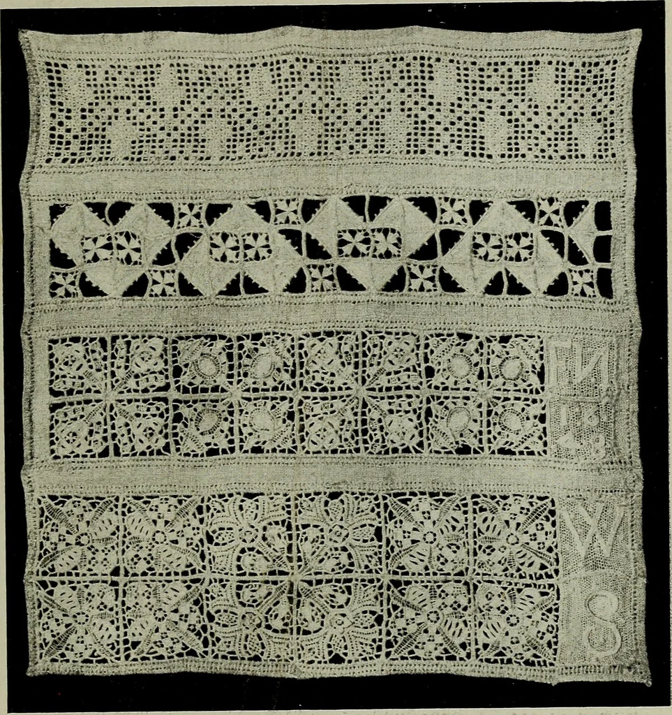An illustration from The lace & embroidery collector; a guide to collectors of old lace and embroidery, 1922, leaf 262