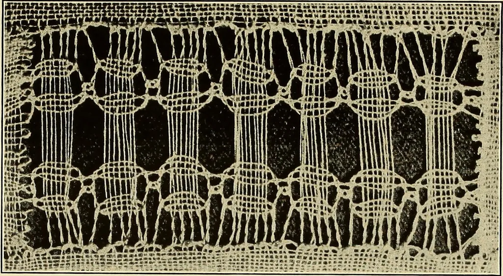 An illustration from A lace guide for makers and collectors; with bibliography and five-language nomenculture, profusely illus. with halftone plates and key designs, 1920, leaf 110