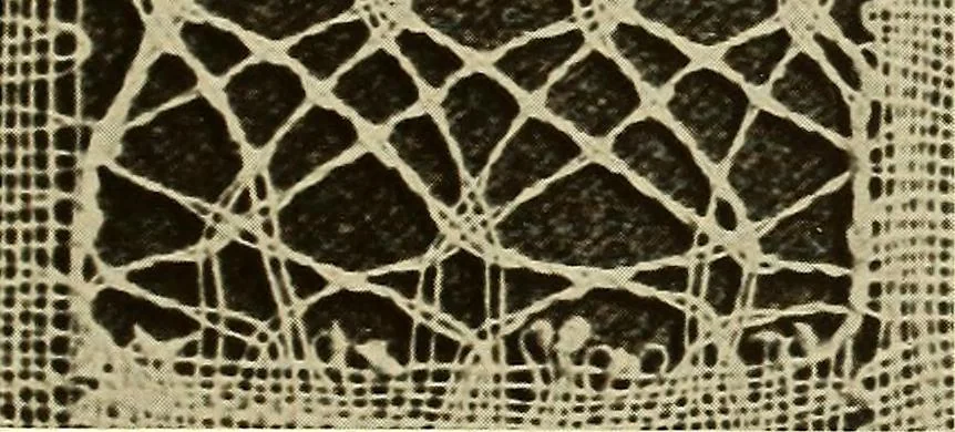 An illustration from A lace guide for makers and collectors; with bibliography and five-language nomenculture, profusely illus. with halftone plates and key designs, 1920, leaf 132