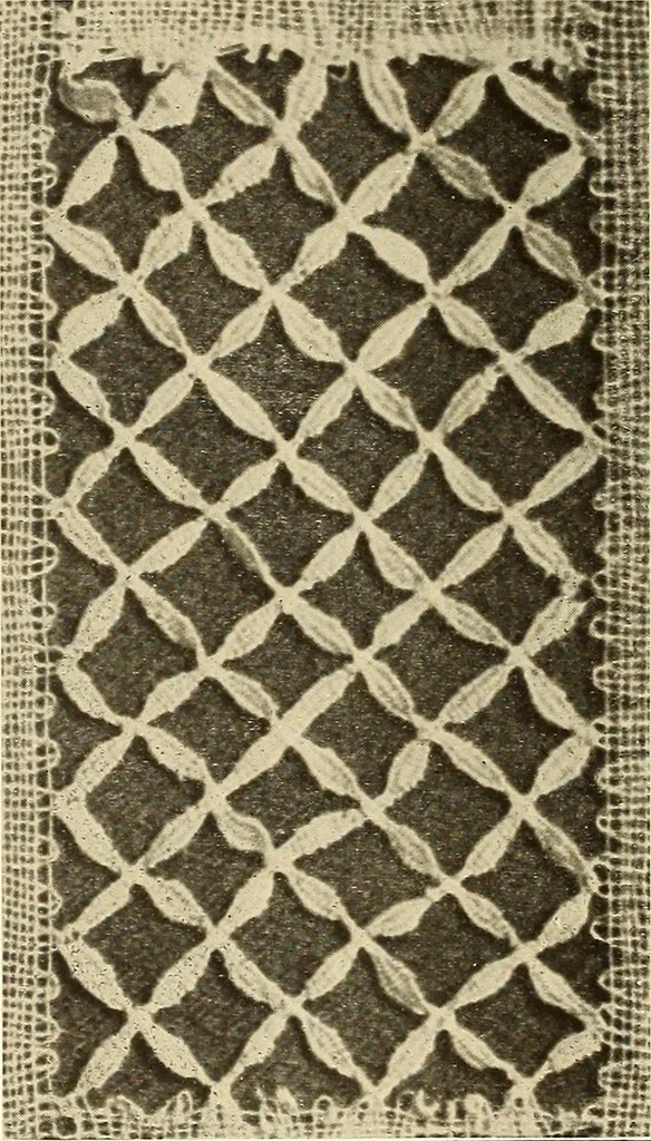 An illustration from A lace guide for makers and collectors; with bibliography and five-language nomenculture, profusely illus. with halftone plates and key designs, 1920, leaf 133