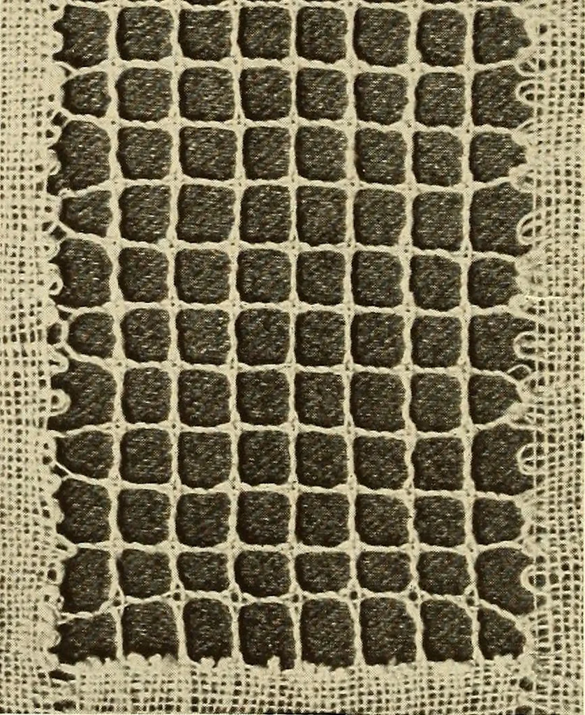 An illustration from A lace guide for makers and collectors; with bibliography and five-language nomenculture, profusely illus. with halftone plates and key designs, 1920, leaf 141