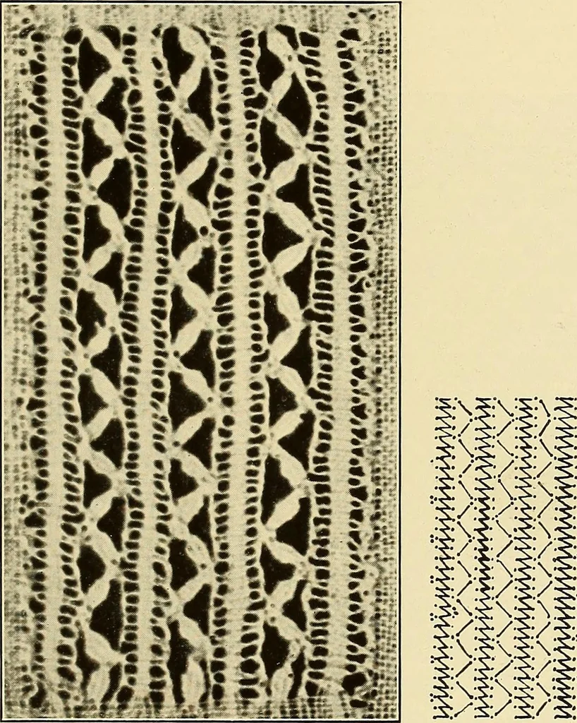 An illustration from A lace guide for makers and collectors; with bibliography and five-language nomenculture, profusely illus. with halftone plates and key designs, 1920, leaf 146