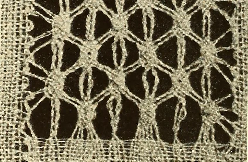An illustration from A lace guide for makers and collectors; with bibliography and five-language nomenculture, profusely illus. with halftone plates and key designs, 1920, leaf 159