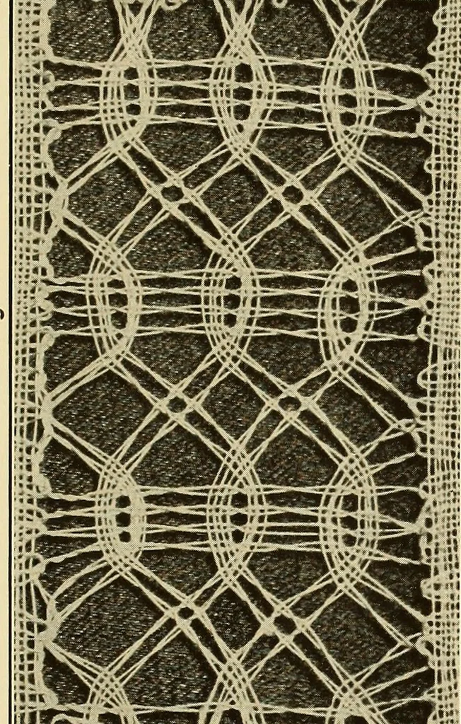 An illustration from A lace guide for makers and collectors; with bibliography and five-language nomenculture, profusely illus. with halftone plates and key designs, 1920, leaf 174
