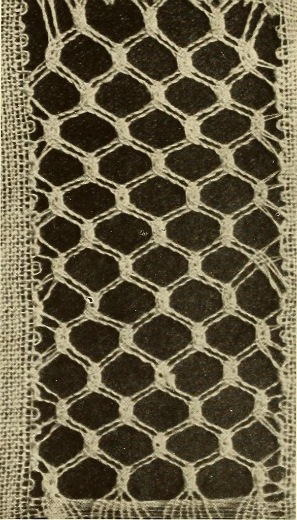 An illustration from A lace guide for makers and collectors; with bibliography and five-language nomenculture, profusely illus. with halftone plates and key designs, 1920, leaf 181
