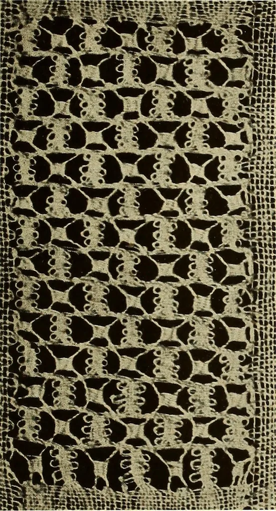 An illustration from A lace guide for makers and collectors; with bibliography and five-language nomenculture, profusely illus. with halftone plates and key designs, 1920, leaf 190