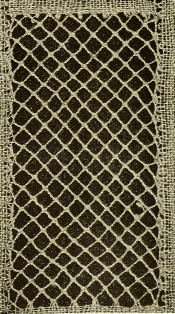 An illustration from A lace guide for makers and collectors; with bibliography and five-language nomenculture, profusely illus. with halftone plates and key designs, 1920, leaf 201