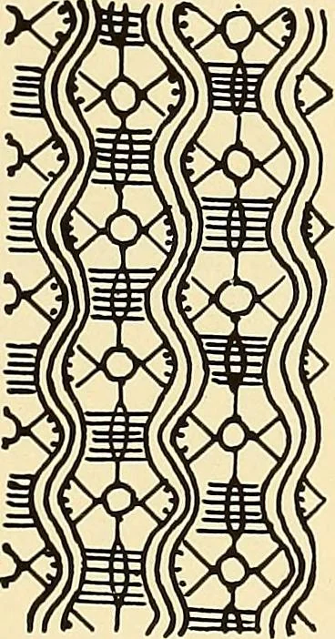 An illustration from A lace guide for makers and collectors; with bibliography and five-language nomenculture, profusely illus. with halftone plates and key designs, 1920, leaf 238