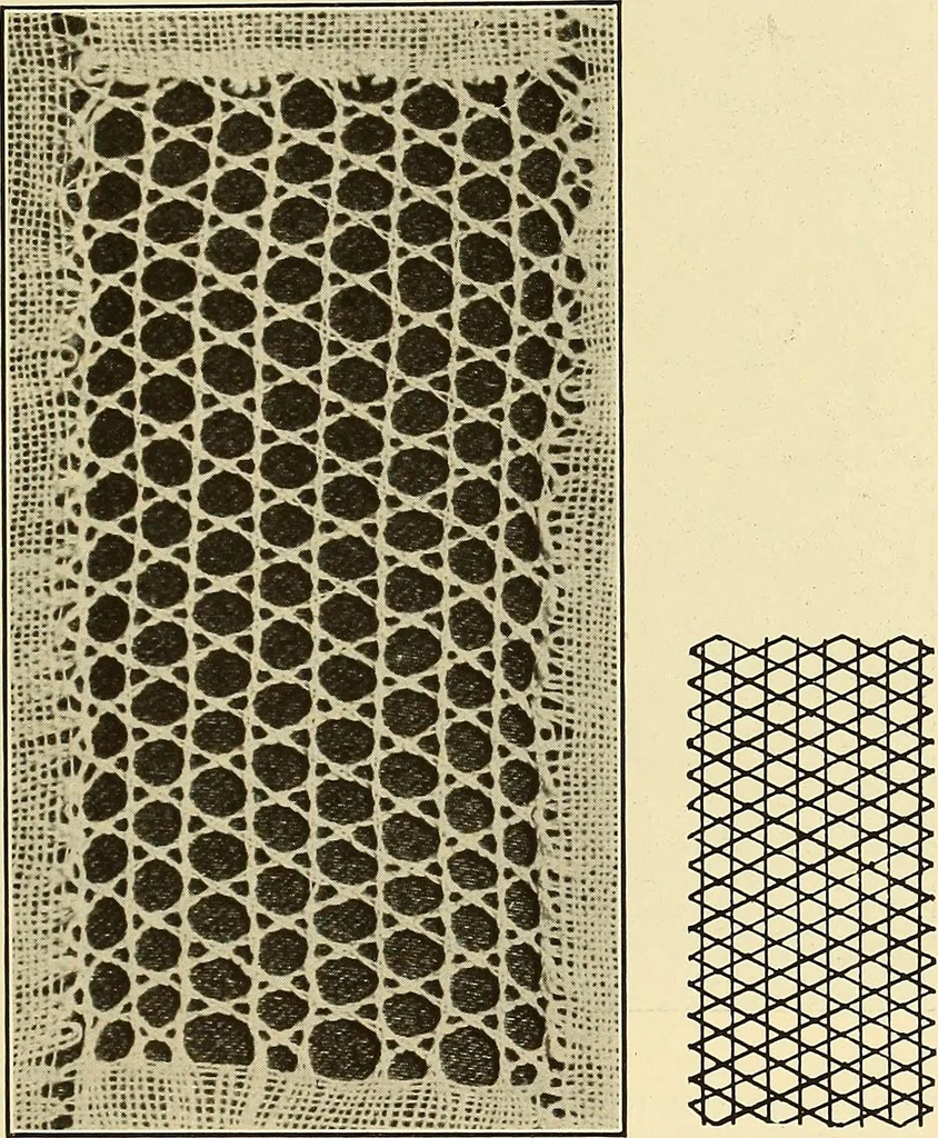 An illustration from A lace guide for makers and collectors; with bibliography and five-language nomenculture, profusely illus. with halftone plates and key designs, 1920, leaf 78