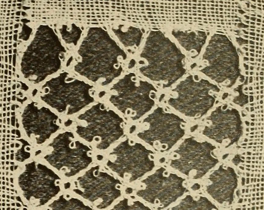 An illustration from A lace guide for makers and collectors; with bibliography and five-language nomenculture, profusely illus. with halftone plates and key designs, 1920, leaf 83