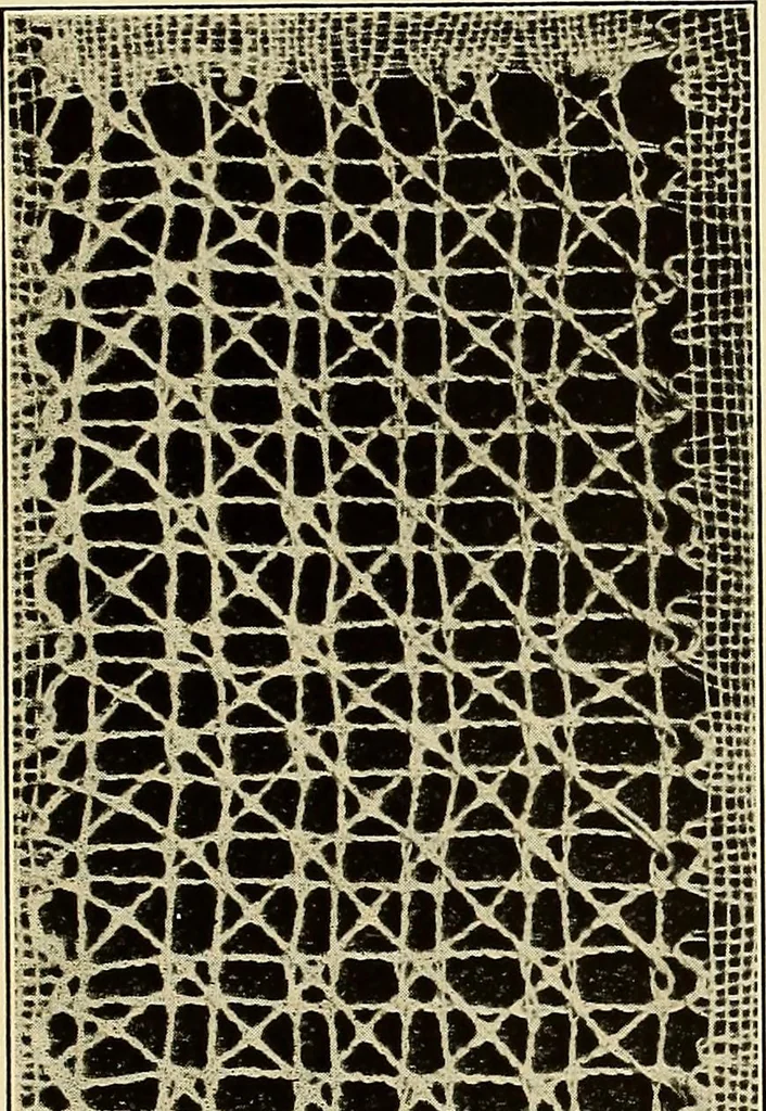 An illustration from A lace guide for makers and collectors; with bibliography and five-language nomenculture, profusely illus. with halftone plates and key designs, 1920, leaf 88