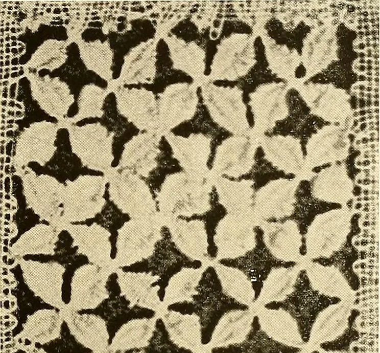 An illustration from A lace guide for makers and collectors; with a bibliography and five-language nomenclature, profusely illus. with halftone plates and key designs, 1920, leaf 112