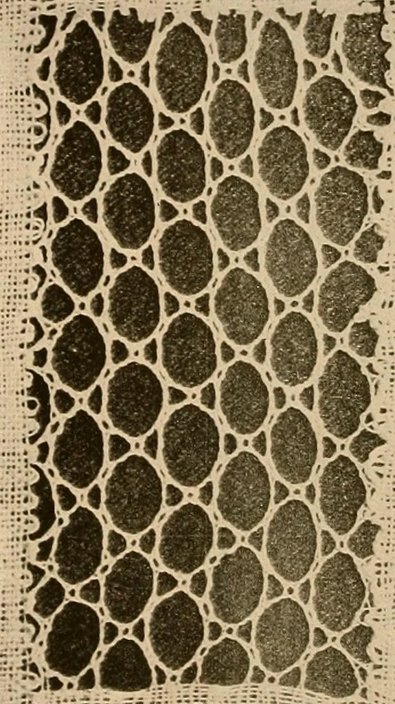 An illustration from A lace guide for makers and collectors; with a bibliography and five-language nomenclature, profusely illus. with halftone plates and key designs, 1920, leaf 121