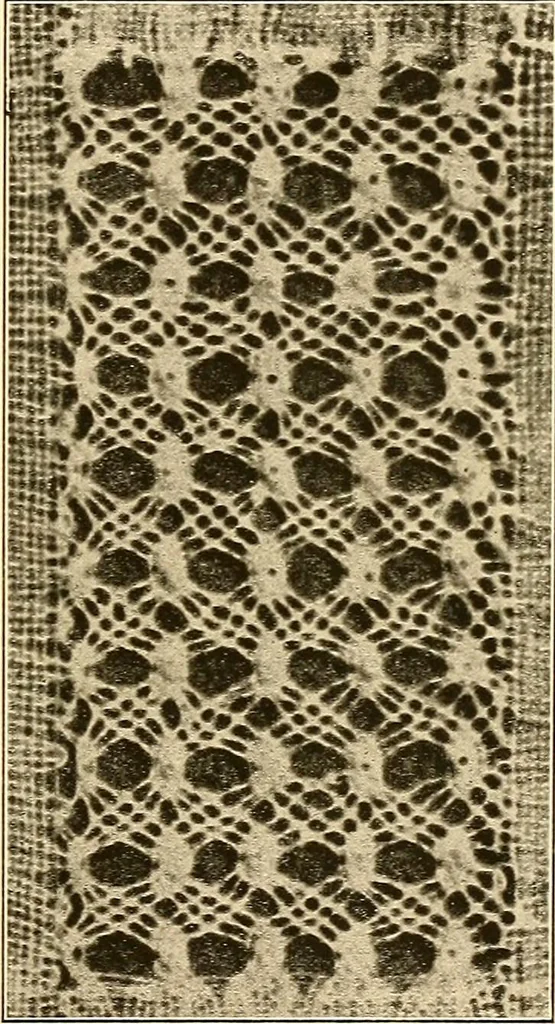 An illustration from A lace guide for makers and collectors; with a bibliography and five-language nomenclature, profusely illus. with halftone plates and key designs, 1920, leaf 134