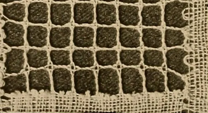 An illustration from A lace guide for makers and collectors; with a bibliography and five-language nomenclature, profusely illus. with halftone plates and key designs, 1920, leaf 141