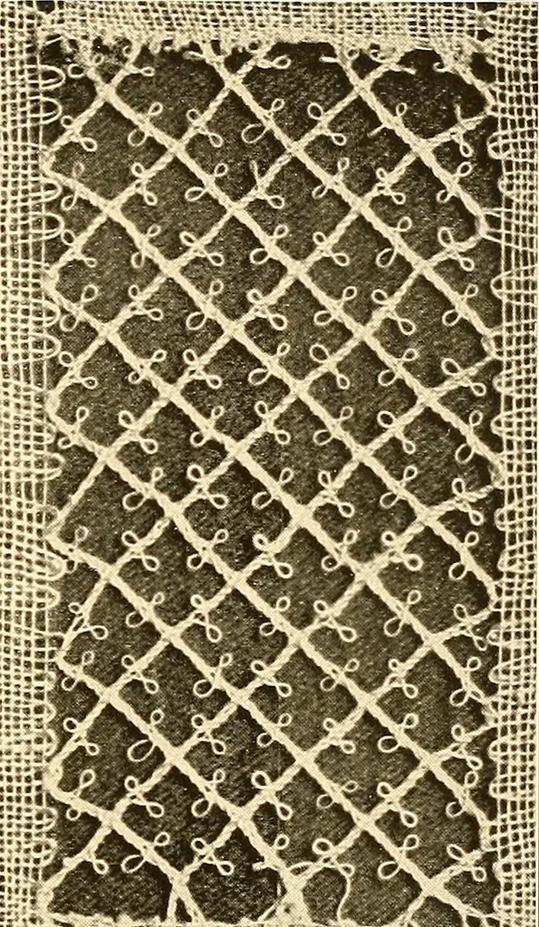 An illustration from A lace guide for makers and collectors; with a bibliography and five-language nomenclature, profusely illus. with halftone plates and key designs, 1920, leaf 150