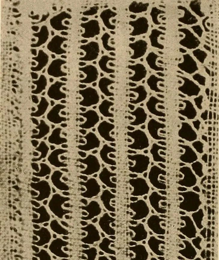 An illustration from A lace guide for makers and collectors; with a bibliography and five-language nomenclature, profusely illus. with halftone plates and key designs, 1920, leaf 167