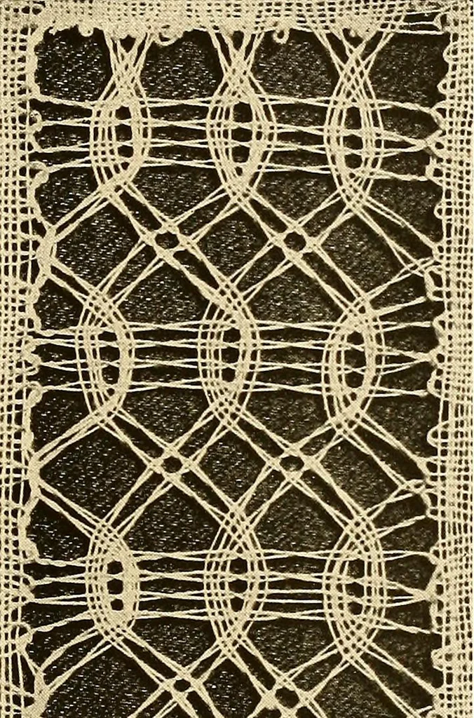 An illustration from A lace guide for makers and collectors; with a bibliography and five-language nomenclature, profusely illus. with halftone plates and key designs, 1920, leaf 174