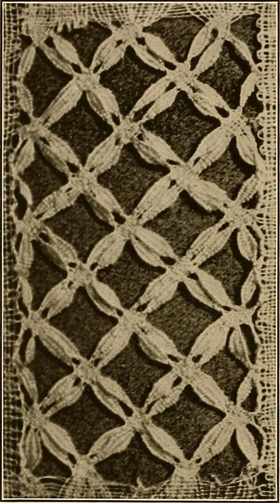 An illustration from A lace guide for makers and collectors; with a bibliography and five-language nomenclature, profusely illus. with halftone plates and key designs, 1920, leaf 179