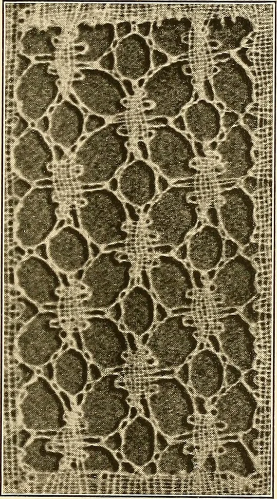 An illustration from A lace guide for makers and collectors; with a bibliography and five-language nomenclature, profusely illus. with halftone plates and key designs, 1920, leaf 188