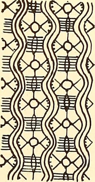 An illustration from A lace guide for makers and collectors; with a bibliography and five-language nomenclature, profusely illus. with halftone plates and key designs, 1920, leaf 238