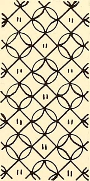 An illustration from A lace guide for makers and collectors; with a bibliography and five-language nomenclature, profusely illus. with halftone plates and key designs, 1920, leaf 240