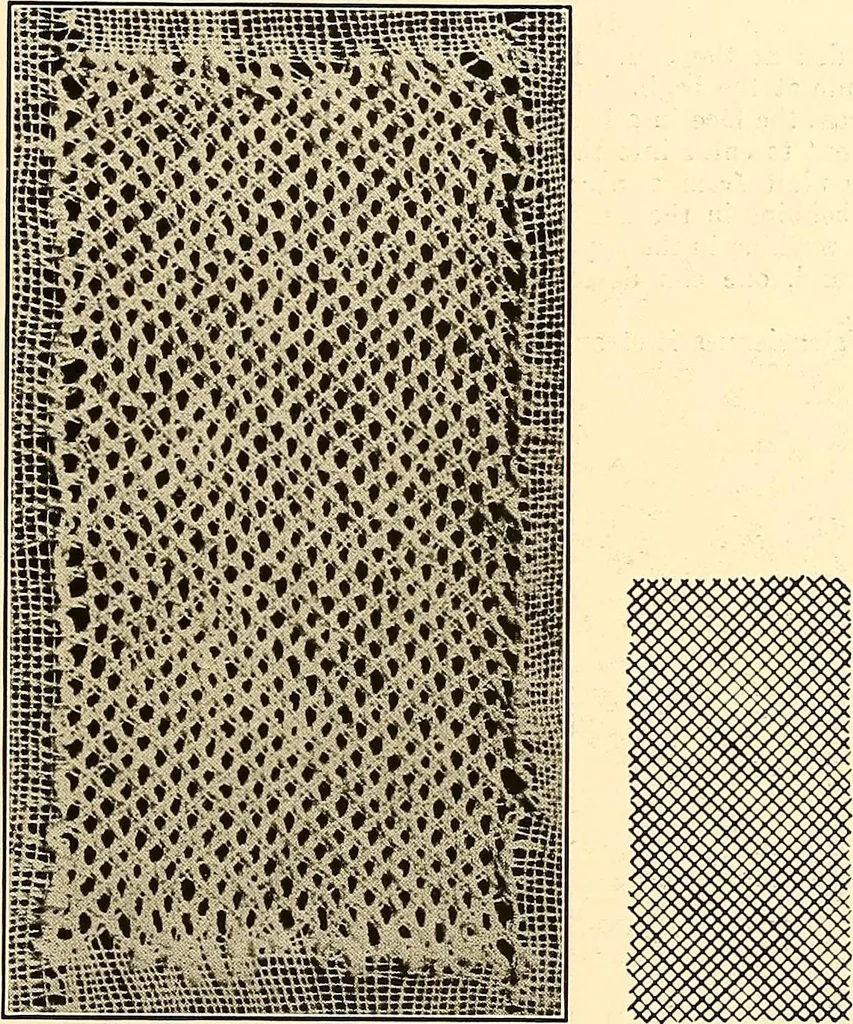 An illustration from A lace guide for makers and collectors; with a bibliography and five-language nomenclature, profusely illus. with halftone plates and key designs, 1920, leaf 80