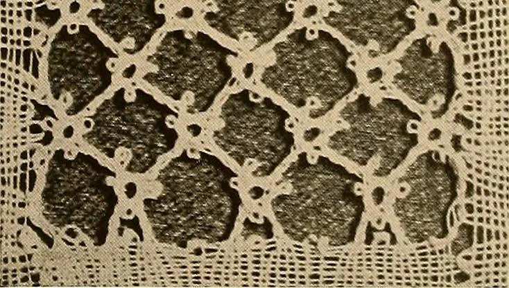 An illustration from A lace guide for makers and collectors; with a bibliography and five-language nomenclature, profusely illus. with halftone plates and key designs, 1920, leaf 83
