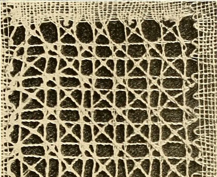 An illustration from A lace guide for makers and collectors; with a bibliography and five-language nomenclature, profusely illus. with halftone plates and key designs, 1920, leaf 88