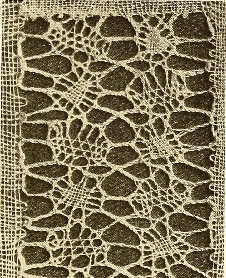 An illustration from A lace guide for makers and collectors; with a bibliography and five-language nomenclature, profusely illus. with halftone plates and key designs, 1920, leaf 90